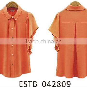 Ladies new design chiffon giant shirts