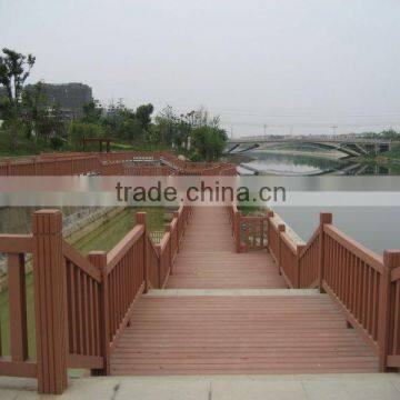 easy installation high tensile strength wood plastic composite 150x150mm garden railing