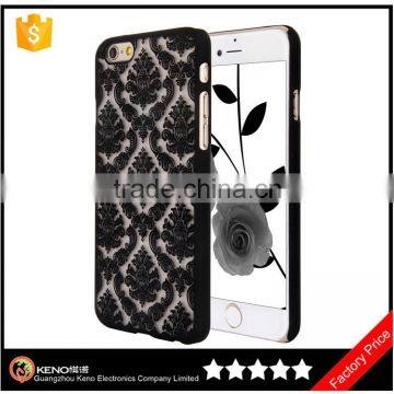 Keno Hard Hybrid Cover with Damask Design Pattern Rubber Coating Case for Huawei ascend g510