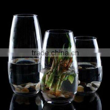 Artistic Minimalist Style Clear Glass Vase For Home Decoration, Wedding Decoration