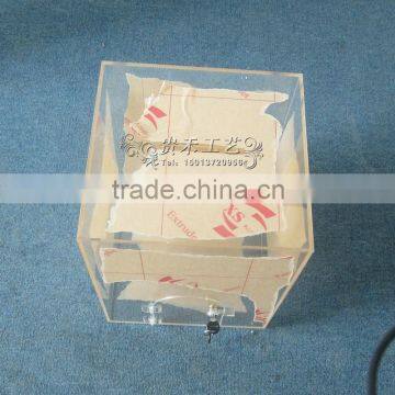 GH-RJ004 Hot Sale Clear Donation Box With Lock ,high Polished Acrylic Donation Box photo-6