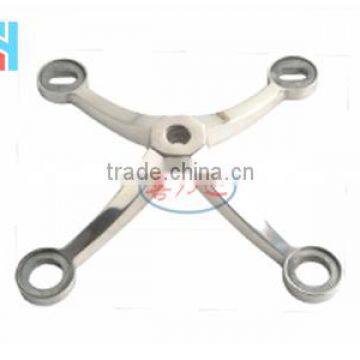 Four-arm 2001 Stainless steel spiders for glass curtain wall holding