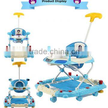 2-In-1 Music & Lights Activity Center Wheel Baby Walker With Tray