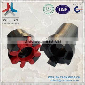 Flexible rubber couplings With Elastomer Spider Clamp Jaw Coupling used in ice cream machine