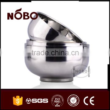 double wall stainless steel thermal food bowl