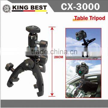 KINGBEST CX-3000 Lightweight Universal Camera Multi-clamp Pod Tripod /metal clamp tripod / professional tripod /camera tripod