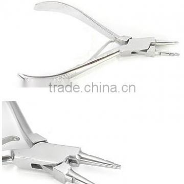 Body Piercing Tool Tiny Ring Opening Plier For Printed Handle 2 notches / Piercing Tools / Tattoo Tools / 4.5"