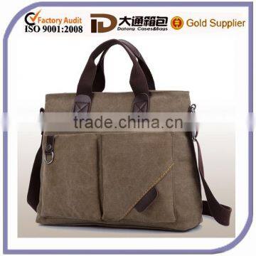 2015 Fashion messenger bag canvas men laptop briefcase