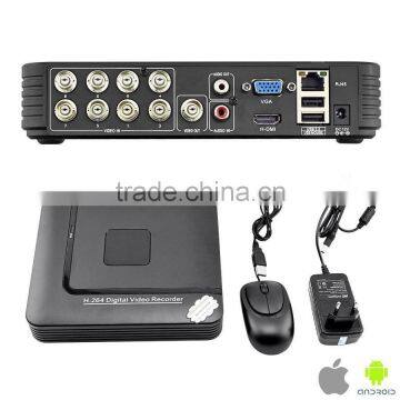 Hot selling 4CH H.264 1080P AHD DVR support 720P realtime playback1 SATA HDD (MAX 6TB ) HI3521 Chip CCTV DVR Recorder