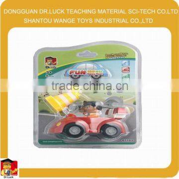 ABS Happy Motorcade Block Set china petrol gasoline stations constructions