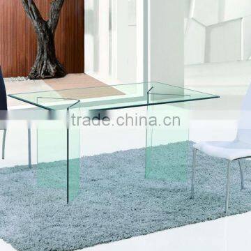 hot bent glass dining table