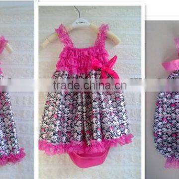 Hot sale ! Halloween items baby clothes skull printed
