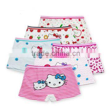 Lovey cute printing colorful cartoon cotton shorty girl underwear panty