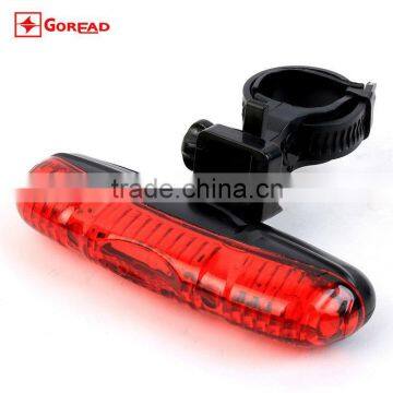 Goread 5 LED red light 3 mode plastic Bicycle warning safety light