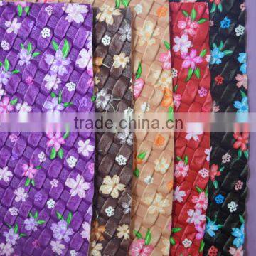 Various color woven leather fabric for children stationery