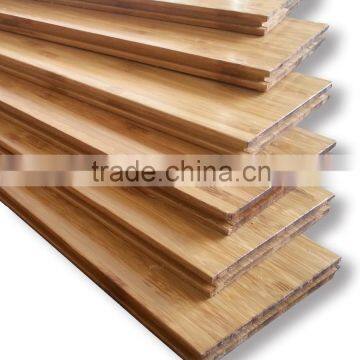 Bamboo vertical flooring with light carbonized color