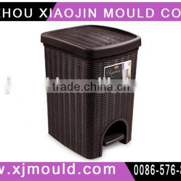 plastic rattan trash can mould