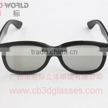 Novel design polarized plastic Glasses 3d for tv