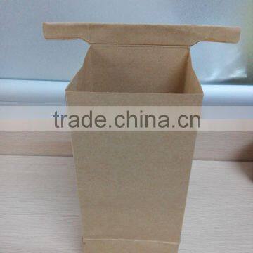 Laminated Kraft Plastic Stand Up Zipper Airtight Paper Bag For Tea