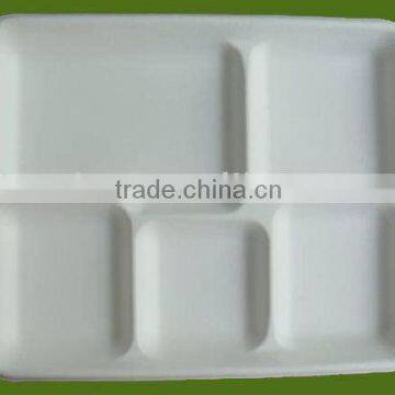 disposable food tray(made with 100% bagasse)