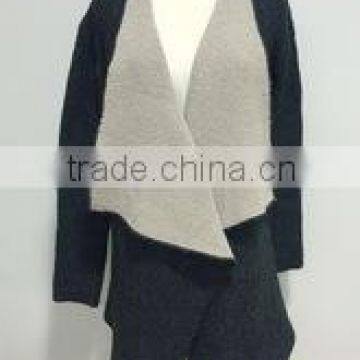 long sleeve heavy women wear cardigan woolen sweater designs for ladies