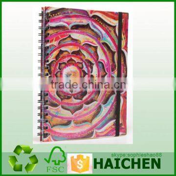 paper board printing cover spiral notebook