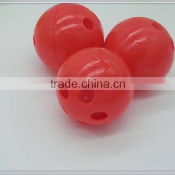 Plastic Jingle Bell Rattle Ball with red color