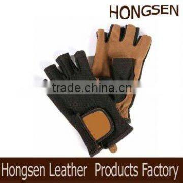 HS1303 half leather gloves
