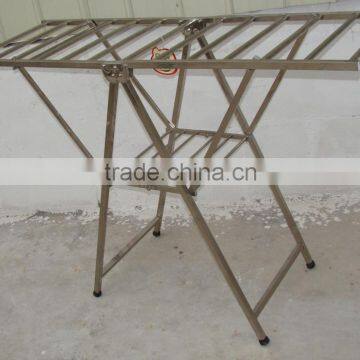 New! High Quality Stainless Steel Folding Clothes Rack Clothes Stand photo-2