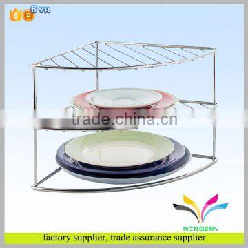 Hot selling custom portable desktop elegant stainless steel kitchen utensil display rack