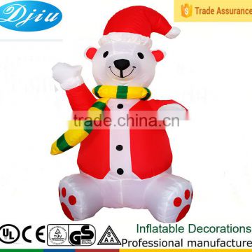 DJ-XT-58 new inflatable airblown lighted christmas polar bear yard decoration