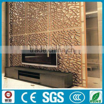 2015 Foshan factory supply fixed metal art room divider