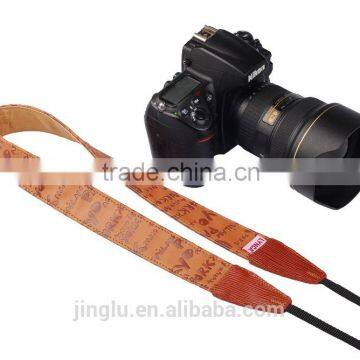 Red Leather Camera Strap Shoulder Neck Russian Series For DSLR for Canon for Nikon Q-01 photo-2
