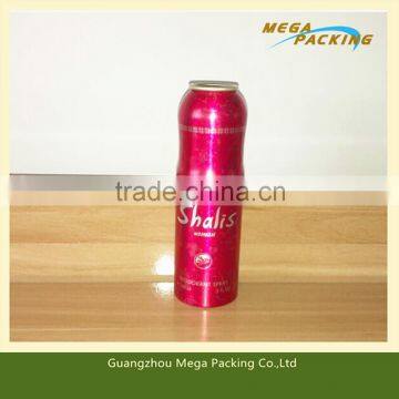 Empty aerosol aluminum can/ container for air freshener/body spray/cosmetics/hair