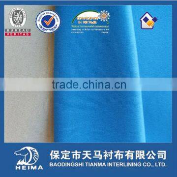 woven ladys colorful fusing interlining fabric for chiffon wear