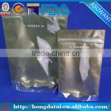 one side clear plastic zipper bag for cosmetic