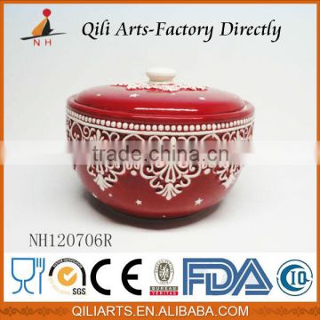 Hot Sale Professional Manufacturer Delicate ceramic soup bowl with lid