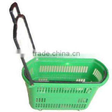 Castor Basket,wheel basket,shopping basket,supermarket trolley