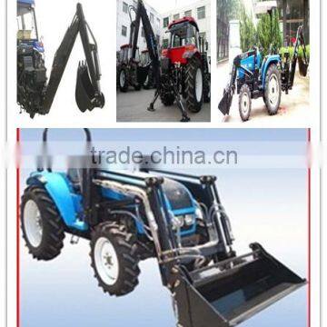 cheap price new model 25hp to 120hp 4x4 tractor with front end loader and backhoe with best quality