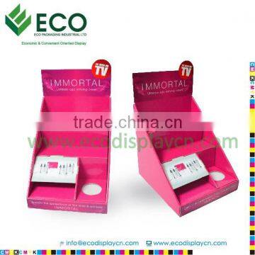 POS Advertising Counter Top Cosmetics Display, Paper Cosmetic Display