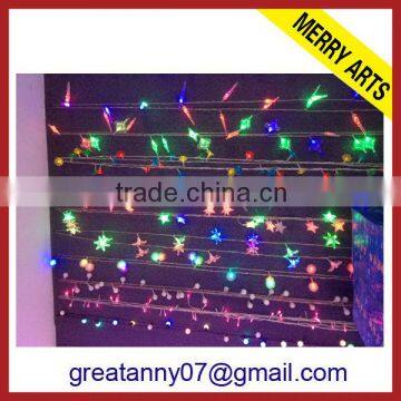 Factory hot sale colorful discount holiday living kinds of christmas lights and lighting shaped