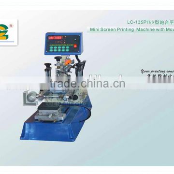 China Industrial Manufacturer Mini Plane Screen Printing Machine With Moving Table LC-135PH