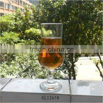 2015 hot sell 370ml footed pilsner beer glass