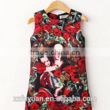 Princess Girls Summer Embroidery Vest Dress Without Sleeve With Traditional Styles photo-3
