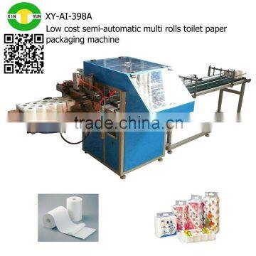 Low cost semi-automatic multi rolls toilet paper packaging machine                        
                                                                                Supplier's Choice