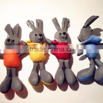 Light Up stuffed grey reflective mouse plush toys