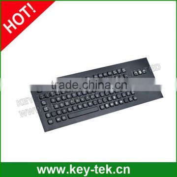 Black Compact Format IP65 waterproof indsutrial Keyboard with full keyboard functionalities