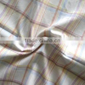 yarn dyed check pattern cotton plain cloth high grade shirt fabric