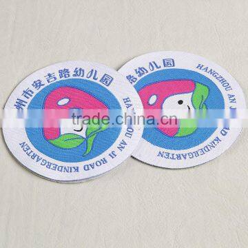 Woven Fabric Badge With Round Cut for School Children Clothing photo-4