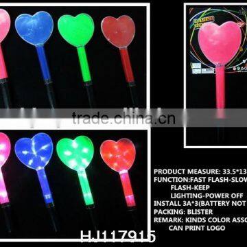 flash toys, flash light stick,flashing light stick heart-shaped HJ117915